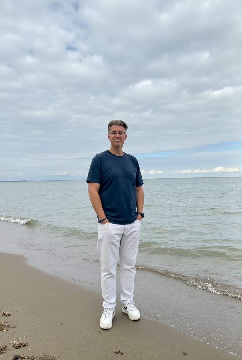 Andreas Rohloff am Ostseestrand